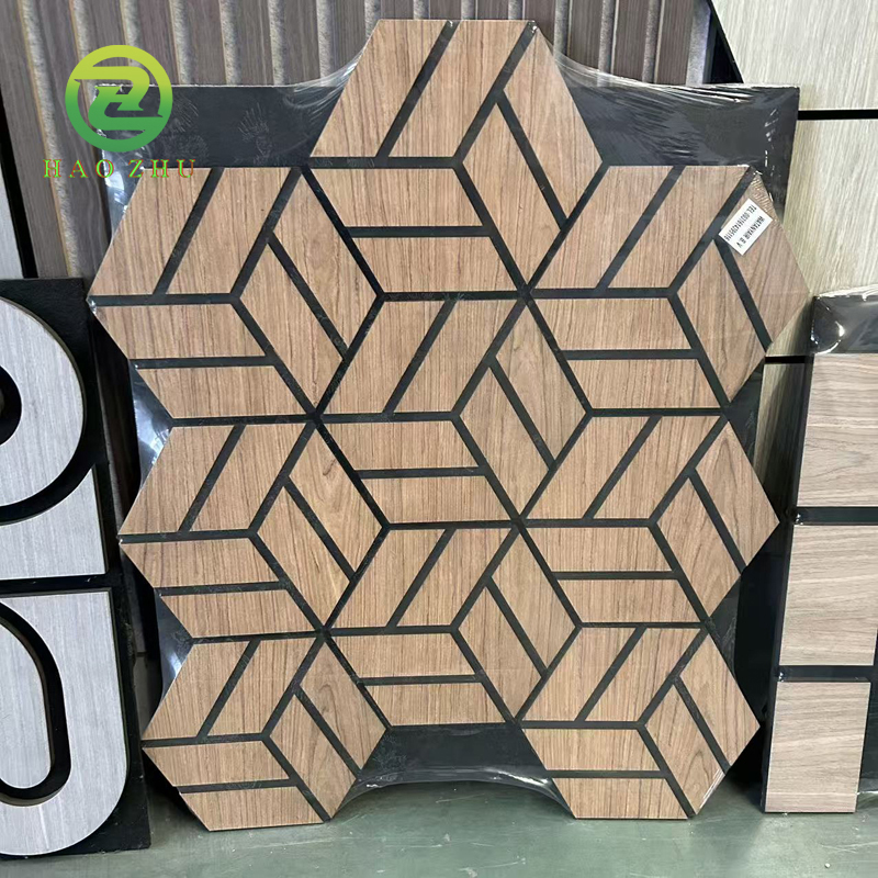 Custom wooden strip sound-absorbing panels